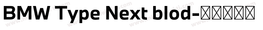 BMW Type Next blod字体转换